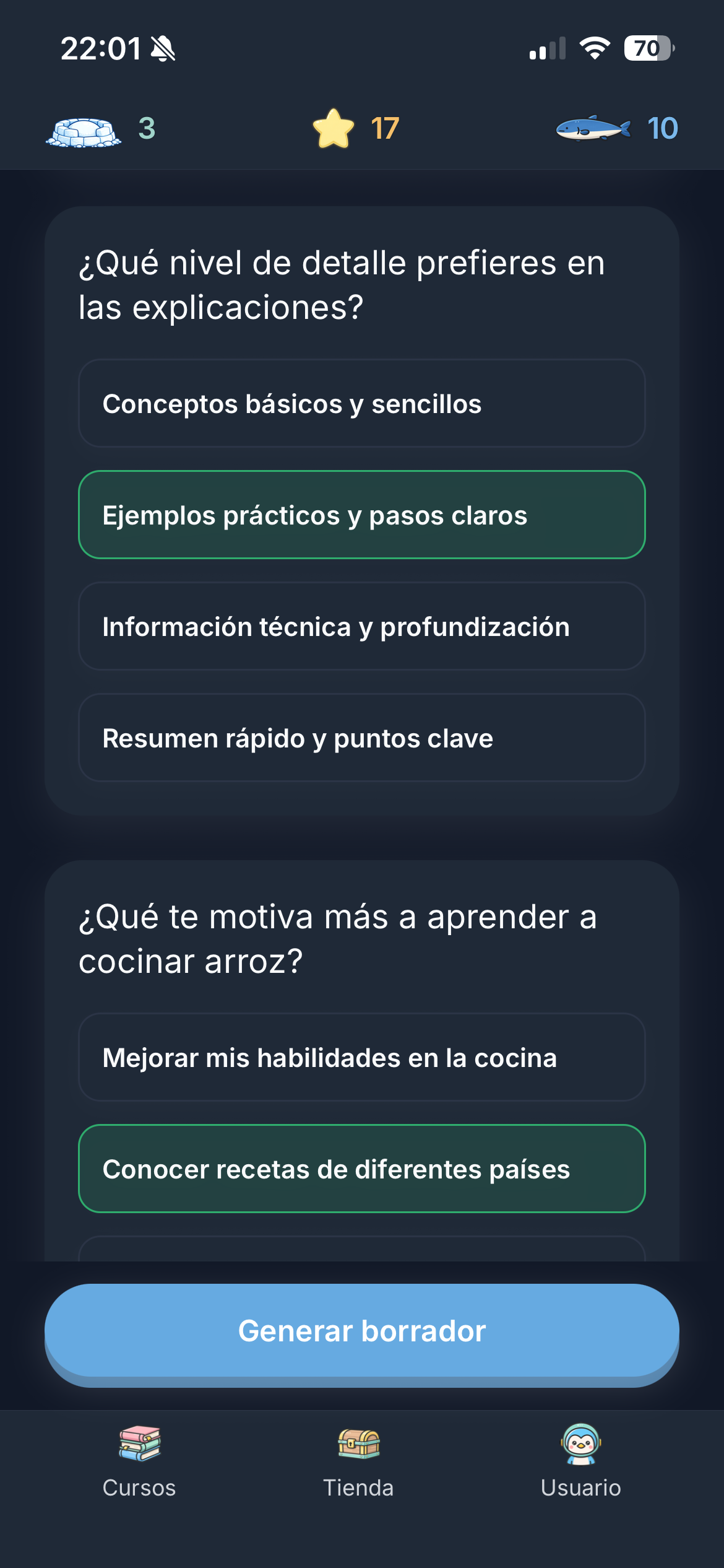 Ruta generada por MiniLearn